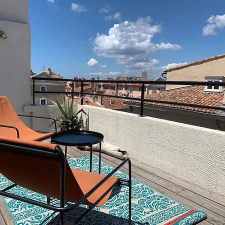 Studio Toit terrasse Vieux Port Marseille Extérieur photo